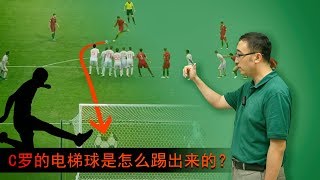 2018世界杯 C罗绝技电梯球上演帽子戏法，精妙绝伦！李永乐老师讲解如何踢出电梯球 香蕉球和落叶球 [upl. by Adnuahsor]