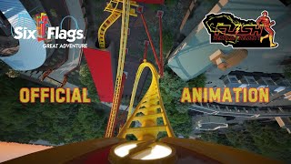 Official Animation of Flash Vertical Velocity at Six Flags Great Adventures [upl. by Yablon461]