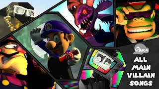 SMG4 ALL Main Arc Villain Songs [upl. by Lahey]