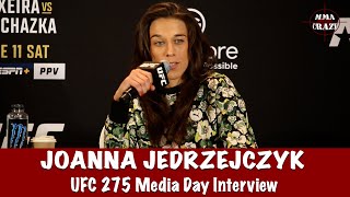 Joanna Jedrzejczyk on Weili Zhang Its gonna be the toughest fight in my fighting career at UFC 275 [upl. by Bronnie]