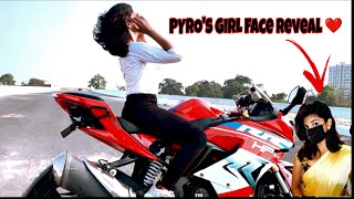 Pyro’s girl face reveal‼️ Tamil motovlogger♥️ pyrosquad [upl. by Rivard353]