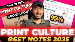 Print Culture and The Modern World Class 10 History Chapter5 Notes  Shobhit Nirwan 2025 [upl. by Ayit352]