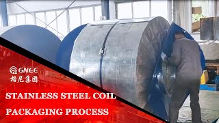 Steel Coil Packaging Process  Stainless Steel Coil [upl. by Miles]