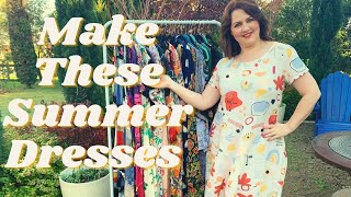 Make These Summer Dresses  EVERY WOVEN DRESS I MADE FOR SUMMER [upl. by Yraillih628]