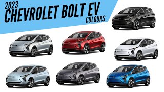 2023 Chevrolet Bolt EV  All Color Options  Images  AUTOBICS [upl. by Nickerson]