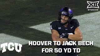 TCU Josh Hoover To Jack Bech For Touchdown [upl. by Romaine]