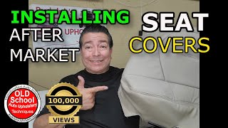 Watch this first How to Install aftermarket auto seat covers upholstery [upl. by Nylidam]