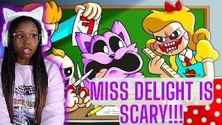 Miss Delight Is Scary  GameToons Miss Delight Family Reunion Cartoon Animation Reaction [upl. by Hildagard]