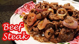 BEEF STEAK  BISTEK  BISTEK TAGALOG [upl. by Ojoj]