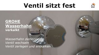 verkalktes Grohe Wasser Ventil tauschen [upl. by Brabazon569]