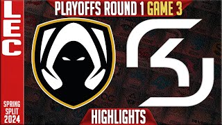 TH vs SK Highlights Game 3  LEC Spring Playoffs 2024 Lower R1  Team Heretics vs SK Gaming G3 [upl. by Maltzman]