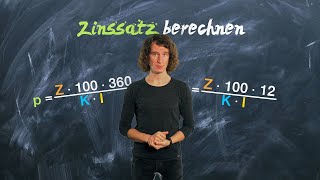 Den Zinssatz berechnen bei Monatszinsen und Tageszinsen  einfach erklärt [upl. by Gunthar]