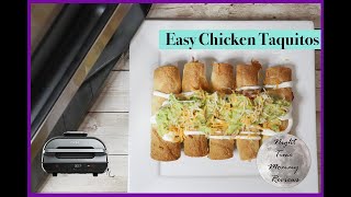 Easy Chicken Taquitos  NINJA FOODI GRILL XL [upl. by Pudendas]