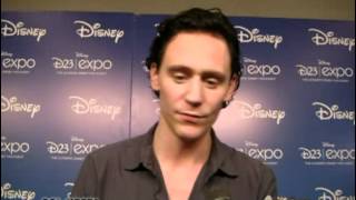 Tom Hiddleston interview at D23 Expo with Collidercom [upl. by Lidstone]