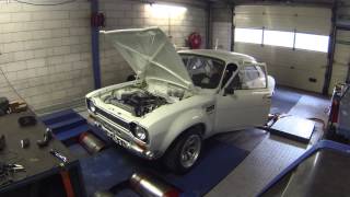 Ford Escort Mk1 Duratec engine dyno KMS MP25 [upl. by Otrebliw936]