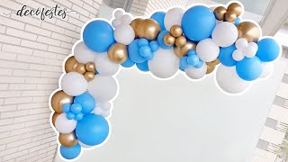 ¿Cómo hacer una guirnalda de globos Arco orgánico de globos Paso a paso [upl. by Gerius494]