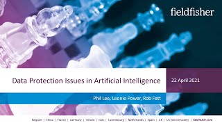 Data Protection issues in AI [upl. by Ahsoyek]