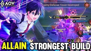 ALLAINKIRITO GAMEPLAY  STRONGEST BUILD  ARENA OF VALOR LIÊNQUÂNMOBILE ROV COT [upl. by Doll]