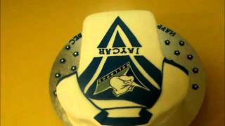 NRL BULLDOGS JERSEY FONDANT CAKEwmv [upl. by Benilda]