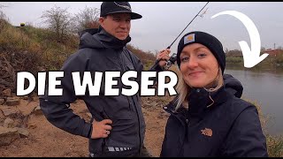 Ungewöhnlicher Fang an der Weser 😅  Angeln auf Zander und Barsch in NienburgWeser  Vlog 107 [upl. by Nitsir]