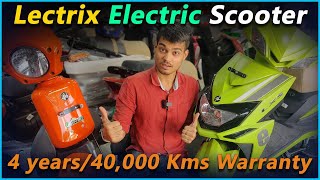 Lectrix Electric Scooter Review  4 Years  40000 KMS Warranty  EV Hindi [upl. by Atnwahs]