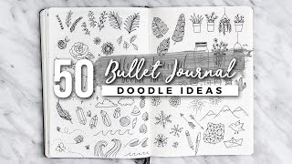 50 Bullet Journal Doodle Ideas  The ULTIMATE Guide [upl. by Nagol]