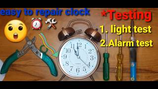 Twin bell clock  How to repair clock ⏰ 🛠️ repairing repairs shortsfeed [upl. by Tobin]