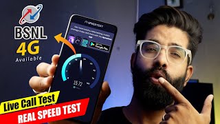 BSNL 4G Sim Port  Live Speed test YouTube Play Test Call Quality and Network issues Hindi [upl. by Anwahsat]