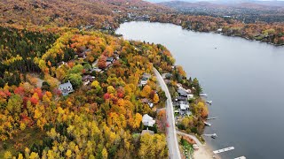 Visite du Lac Beauport en automne et en drone  QuébecCanada 🇨🇦🇨🇦🇨🇦 [upl. by Ityak]