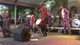 Youssou NDour Live  Hertme 2016 Dancers diving over Djembe [upl. by Akener]