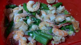 Steamed Shrimp and Scallops Microwave Recipe Using Lekue Steam Case [upl. by Jory]