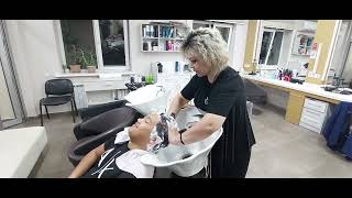 Experience the Best ASMR Hair Washing Session of 2024 with Barber Lady [upl. by Sregor]