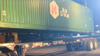 Heavy Machine Lift Picks Up 40K lb Container truck machine fypシ railway [upl. by Rubma]