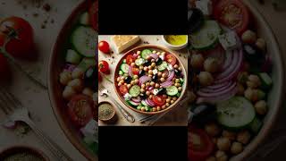 Greek Garbanzo Bean Salad recipe in description [upl. by Warring]