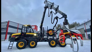 Presentation of a NEW Ponsse Buffalo forwarder  Nisula 500C combi harvesting head ENGLISH [upl. by Lidda]