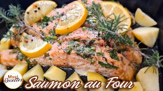 Saumon au Four  Recette Facile et Rapide [upl. by Cristian]