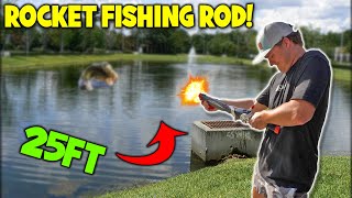 Testing the Rocket Fishing Rod It ACTUALLY WORKS [upl. by Abbey229]