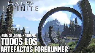 Halo Infinite  TODOS LOS ARTEFACTOS FORERUNNER DE LA CAMPAÑA  Guía de logro Haruspis [upl. by Arodasi915]