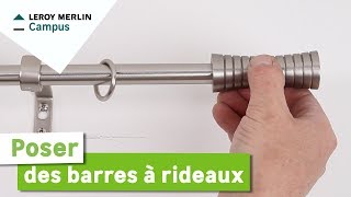 Comment poser des barres à rideaux  Leroy Merlin [upl. by Islek]