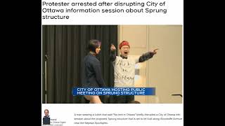 Video07  CTV News Live  Protester arrested [upl. by Mosira]