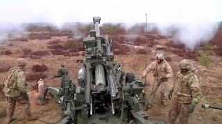 Deadly Firepower M777 Howitzer Artillery Live Fire [upl. by Stochmal340]