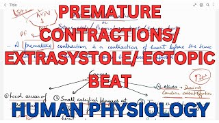 Ectopic beat premature contractions Extra systole premature beat [upl. by Sivatco]