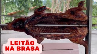 LEITÃO NA BRASA  LEITÃO NA CHURRASQUEIRA  PORCO ASSADO  PORCO NA BRASA [upl. by Yrahca2]