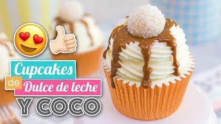 CUPCAKES DE DULCE DE LECHE Y COCO  SÚPER IRRESISTIBLES  Quiero Cupcakes [upl. by Adnilra714]