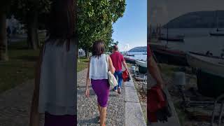 🇮🇹 Lake Maggiore Verbania Pallanza amp Suna in September relax beach and beautiful passeggiata [upl. by Helfant]