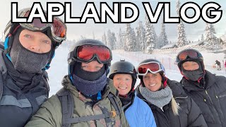 LAPLAND VLOG  Christmas in Finland  Family Skiing Trip in Log Cabin [upl. by Benildis884]