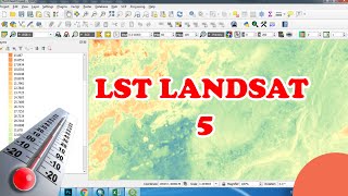 Land surface temperature Landsat 5  la température Landsat 5 [upl. by Hew]