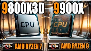 9800X3D vs 9900X Benchmarks  Gaming Benchmarks  Applications Tests [upl. by Anirav]