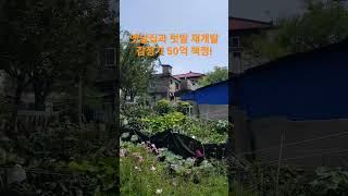 옛날집과 텃밭 재개발 감정가 50억 확정 재미있는 Shorts 시골집 옛날집 여행 부동산 한옥 [upl. by Eisaj]