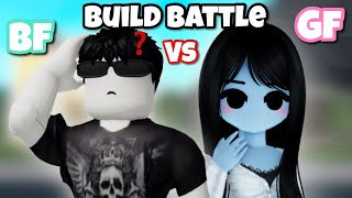 I CHALLENGED my Boyfriend to a Build Battle in Bloxburg [upl. by Hgalehs406]